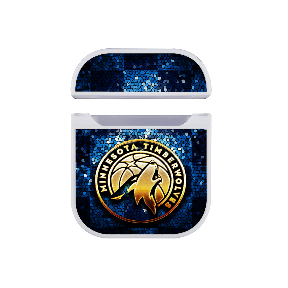 NBA Minnesota Timberwolves Gold Apple AirPods Case-AirPod Case-White-Altracase