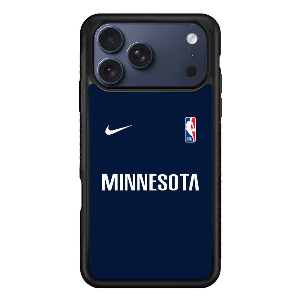 NBA Minnesota Timberwolves Navy Nike iPhone 17 Pro Case - Altracase