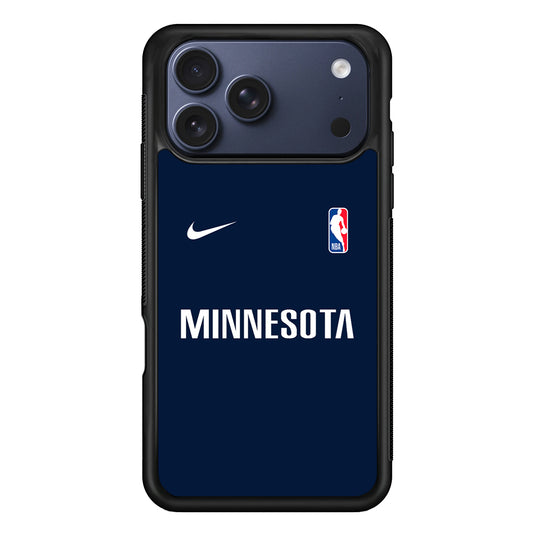 NBA Minnesota Timberwolves Navy Nike iPhone 17 Pro Case - Altracase
