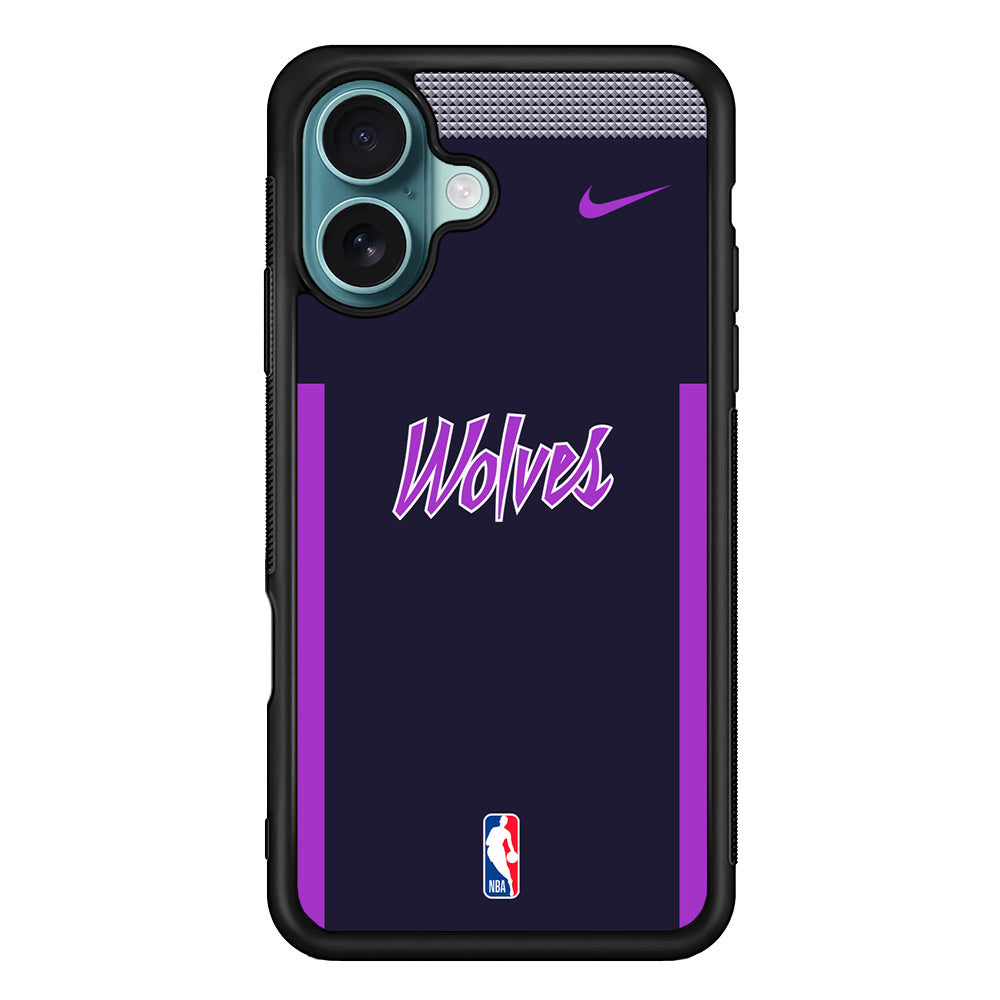 NBA Minnesota Timberwolves Purple Nike iPhone 16 Case - Altracase