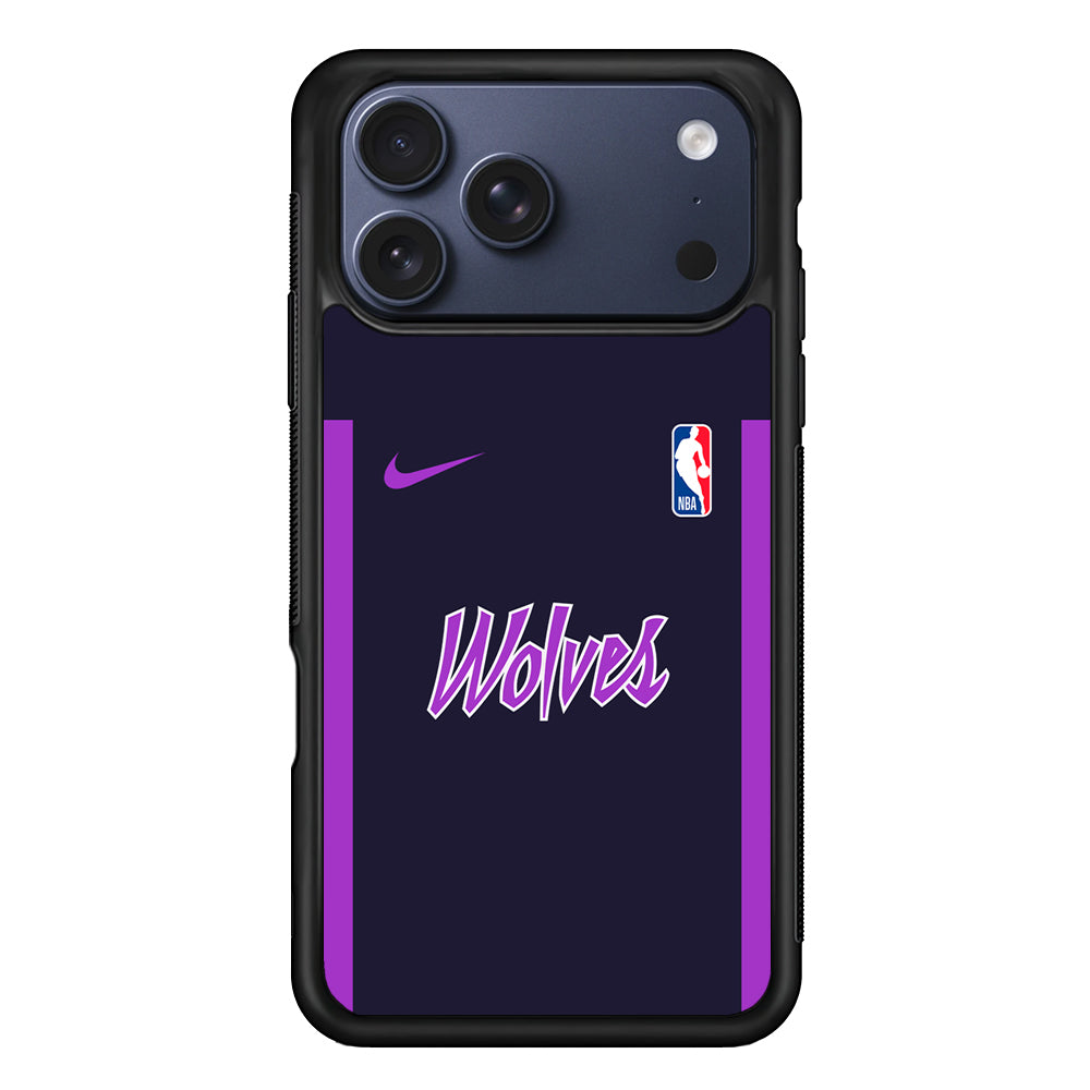 NBA Minnesota Timberwolves Purple Nike iPhone 17 Pro Case - Altracase