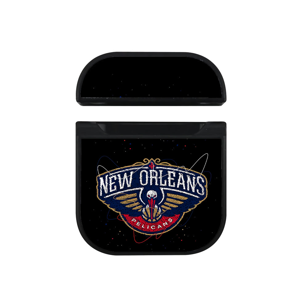 NBA New Orleans Pelicans Abstract Apple AirPods Case-AirPod Case-Black-Altracase