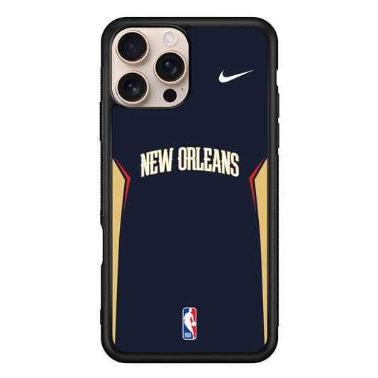 NBA New Orleans Pelicans Navy Nike iPhone 16 Pro Case - Altracase