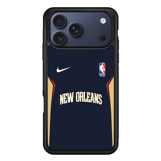 NBA New Orleans Pelicans Navy Nike iPhone 17 Pro Case - Altracase