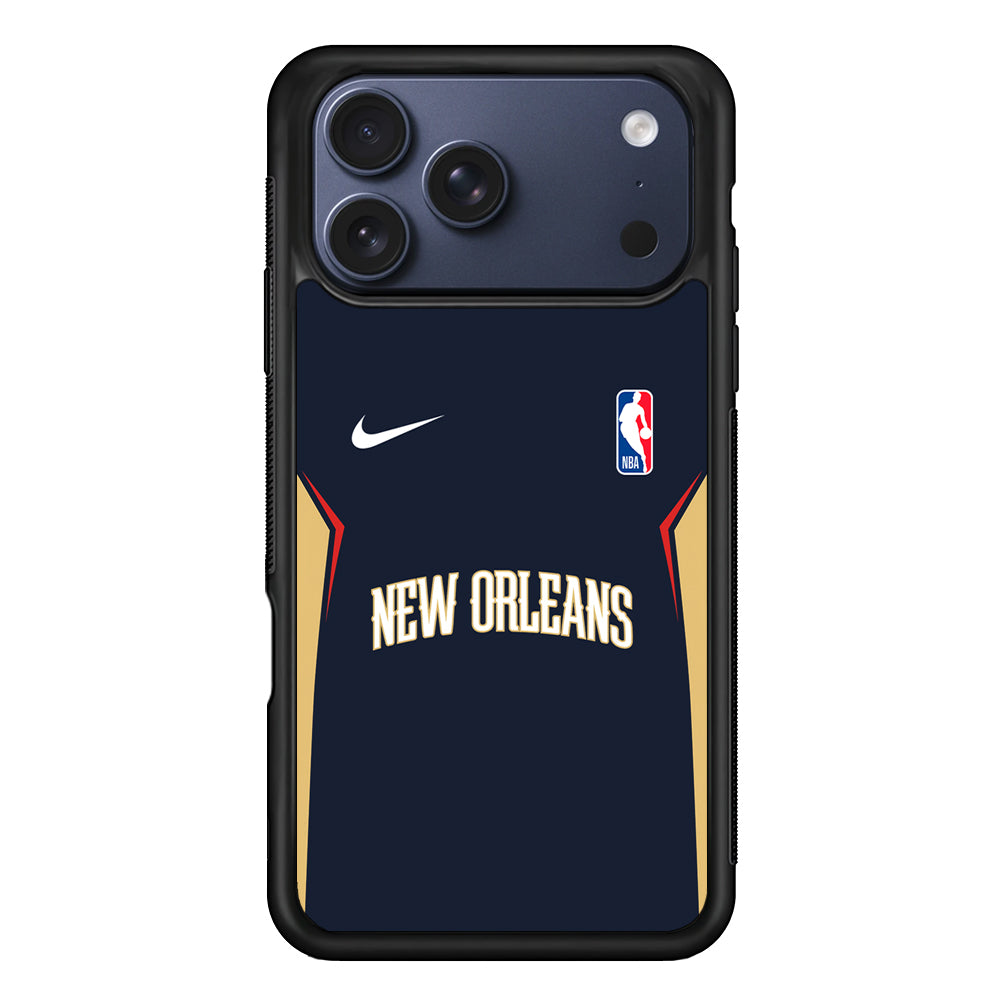 NBA New Orleans Pelicans Navy Nike iPhone 17 Pro Max Case - Altracase