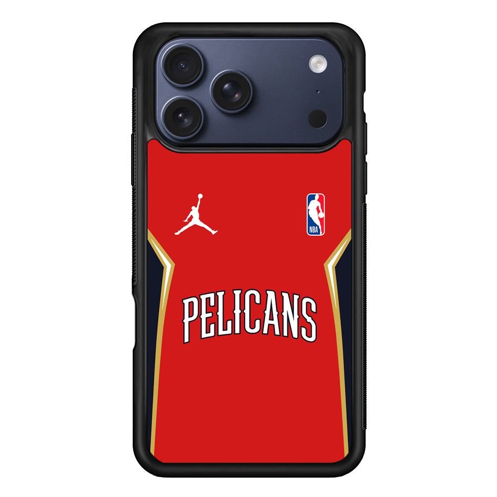 NBA New Orleans Pelicans Red Jordan iPhone 17 Pro Case - Altracase