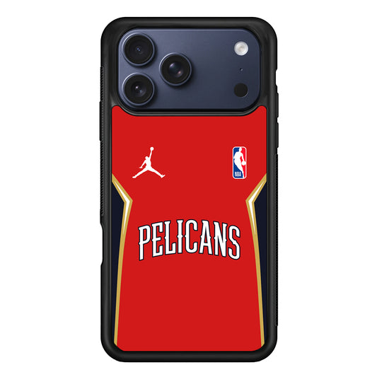 NBA New Orleans Pelicans Red Jordan iPhone 17 Pro Case - Altracase