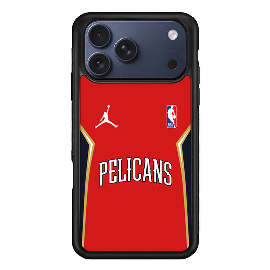 NBA New Orleans Pelicans Red Jordan iPhone 17 Pro Max Case - Altracase
