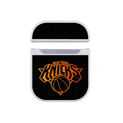 NBA New York Knicks Logo Art Apple AirPods Case-AirPod Case-White-Altracase