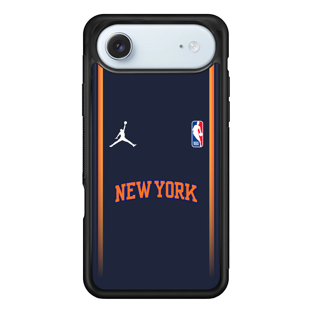NBA New York Knicks Navy Jordan iPhone 17 Air Case - Altracase