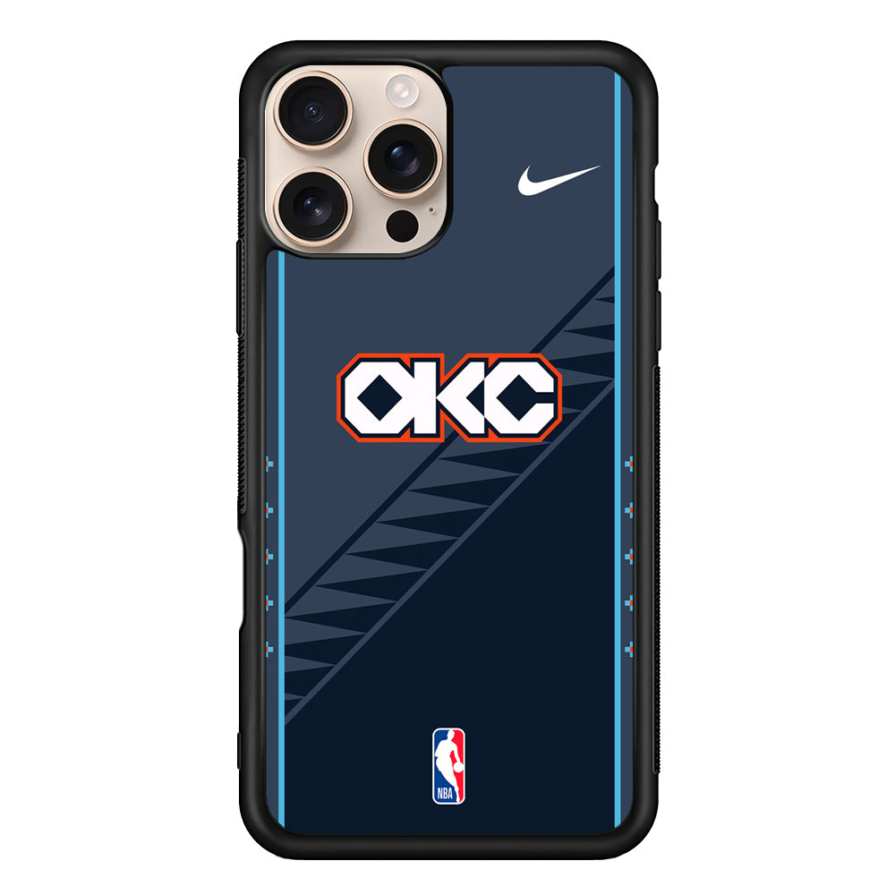 NBA Oklahoma City Thunder Navy Nike iPhone 16 Pro Case - Altracase