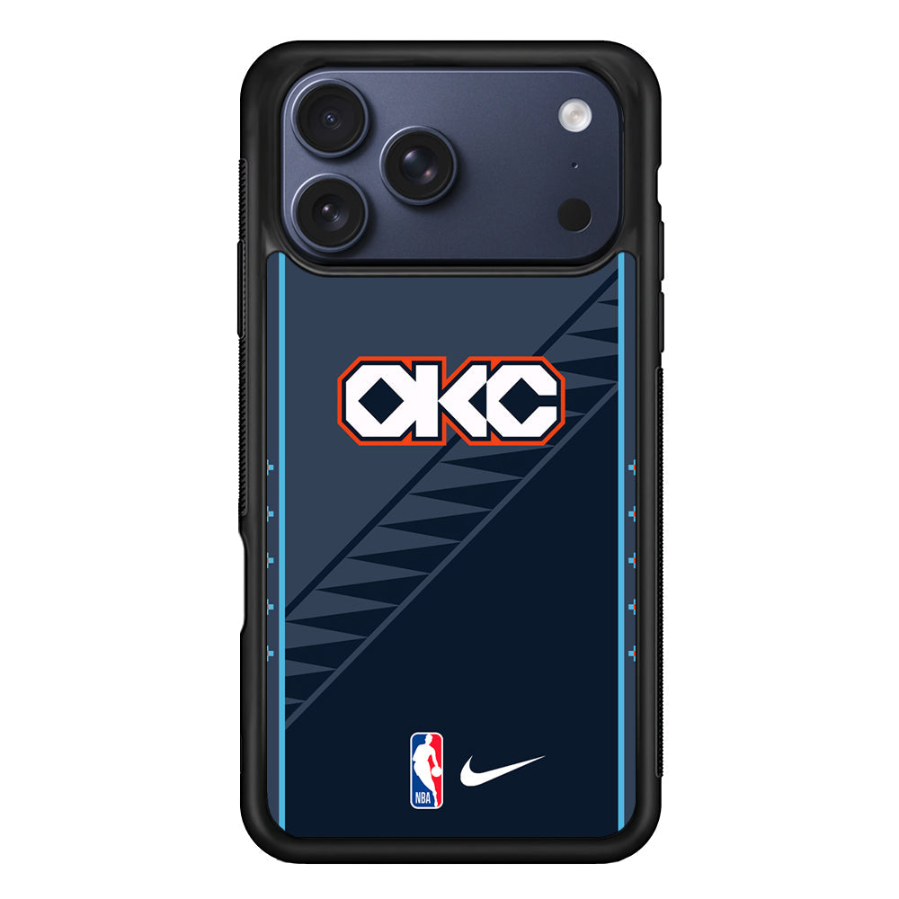 NBA Oklahoma City Thunder Navy Nike iPhone 17 Pro Max Case - Altracase