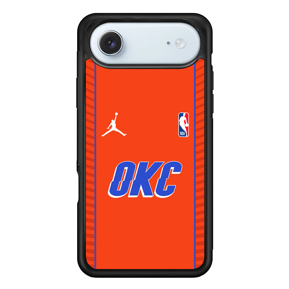 NBA Oklahoma City Thunder Orange Jordan iPhone 17 Air Case - Altracase