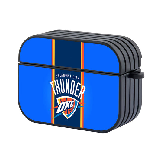 NBA Oklahoma City Thunder Stripe Apple Airpods Pro 2 Case-Airpods Pro 2 Case-Altracase