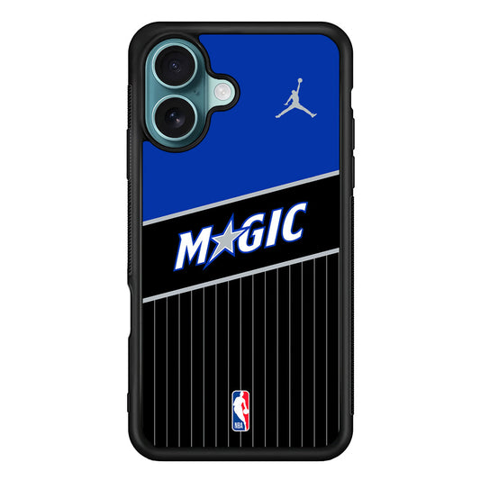 NBA Orlando Magic Black Jordan iPhone 16 Plus Case - Altracase