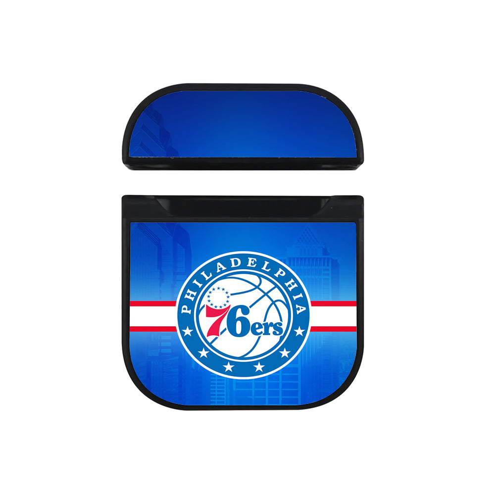 NBA Philadelphia 76ers Bluish Shadow Apple AirPods Case-AirPod Case-Black-Altracase