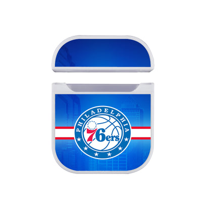 NBA Philadelphia 76ers Bluish Shadow Apple AirPods Case-AirPod Case-White-Altracase