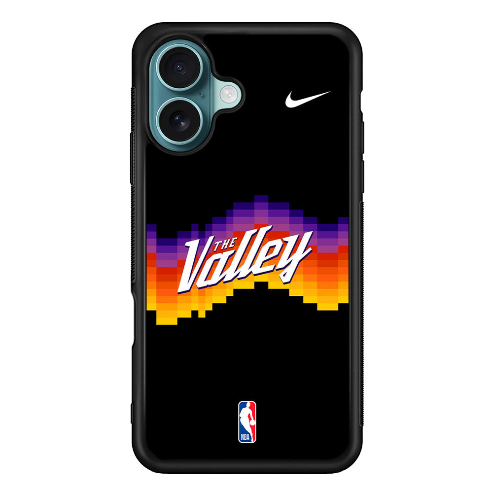 NBA Phoenix Suns Black Nike iPhone 16 Plus Case - Altracase