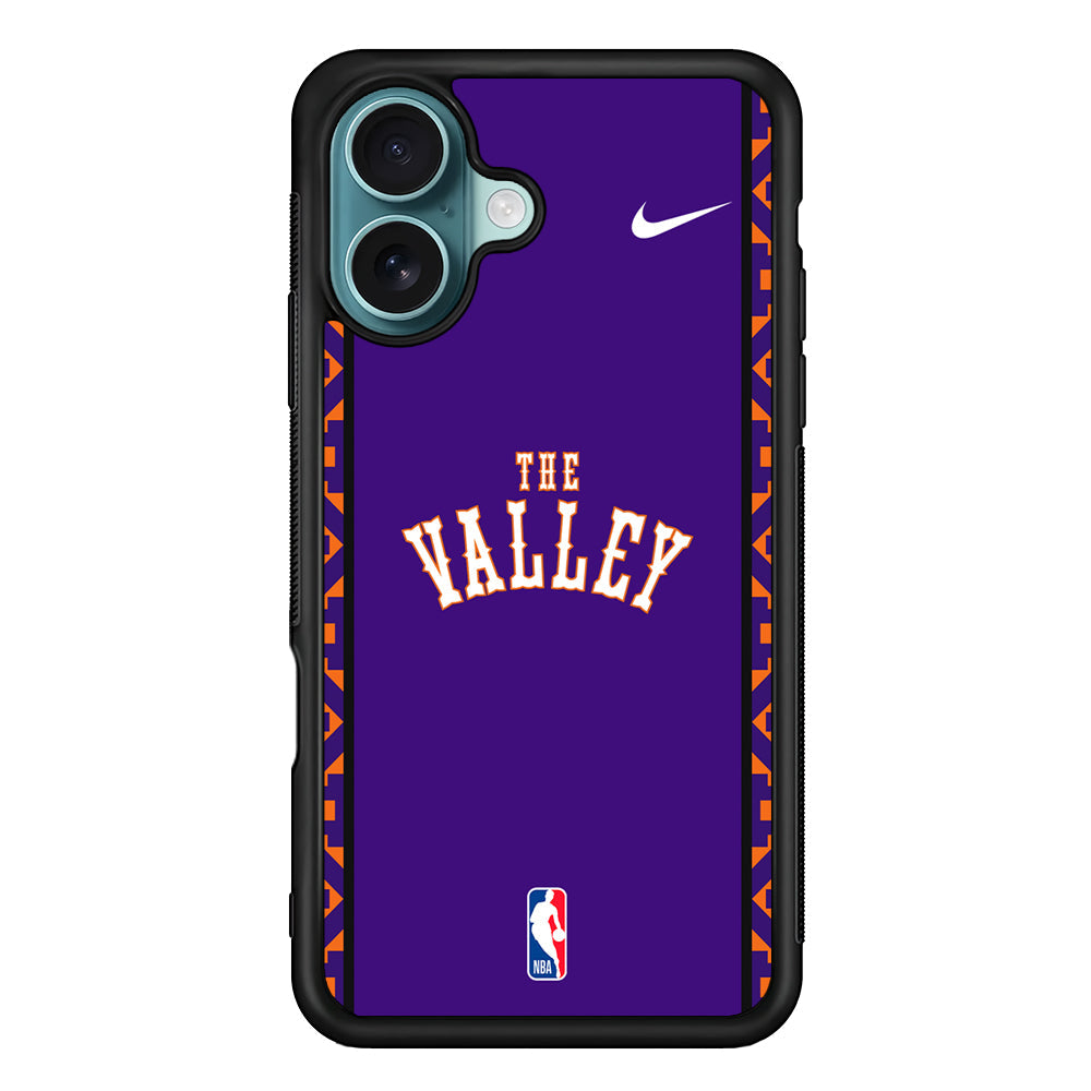 NBA Phoenix Suns Purple Nike iPhone 16 Plus Case - Altracase