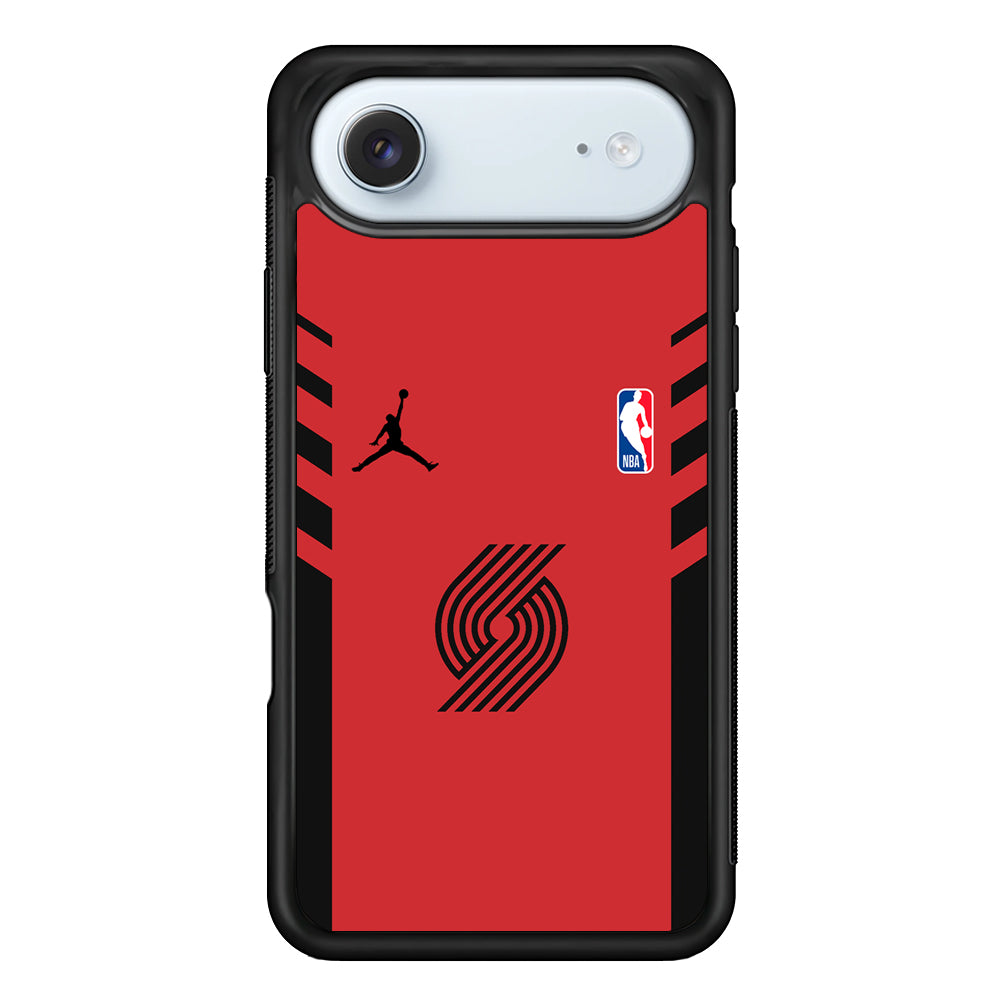 NBA Portland Trail Blazers Red Jordan iPhone 17 Air Case - Altracase