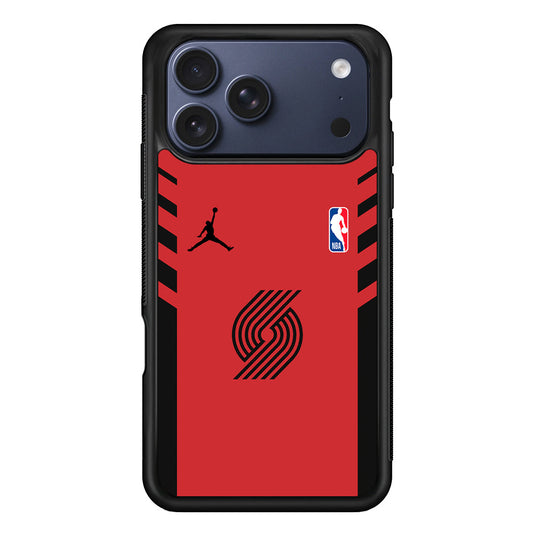 NBA Portland Trail Blazers Red Jordan iPhone 17 Pro Max Case - Altracase