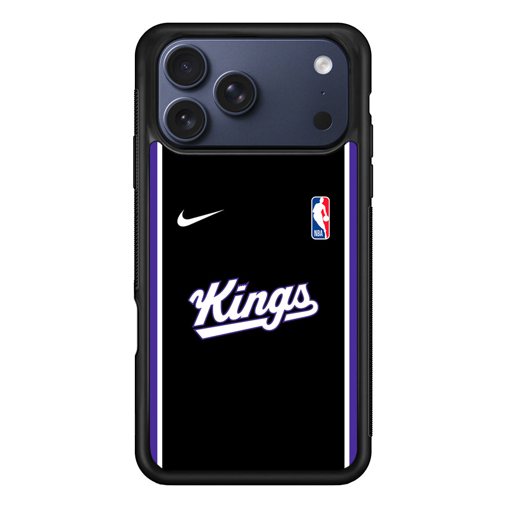 NBA Sacramento Kings Black Nike iPhone 17 Pro Case - Altracase