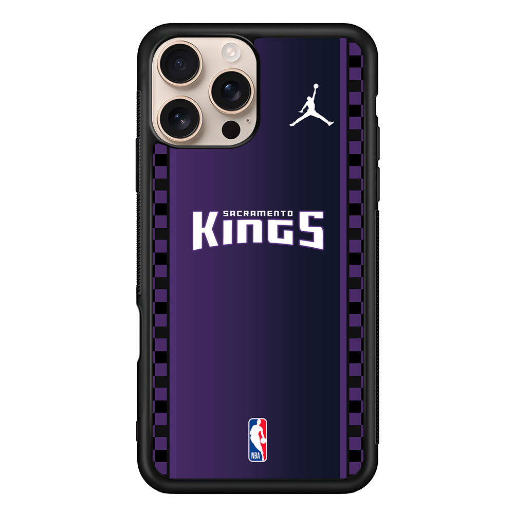 NBA Sacramento Kings Purple Jordan iPhone 16 Pro Case - Altracase