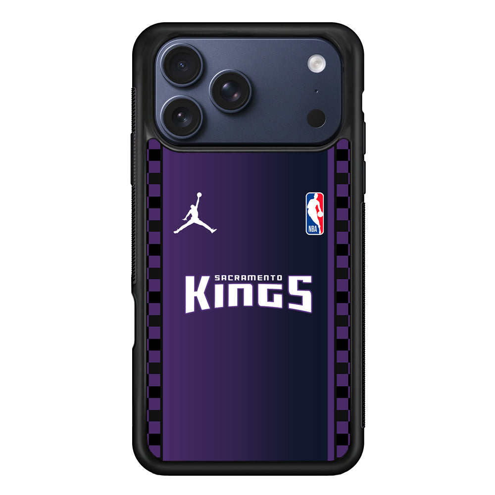 NBA Sacramento Kings Purple Jordan iPhone 17 Pro Max Case - Altracase