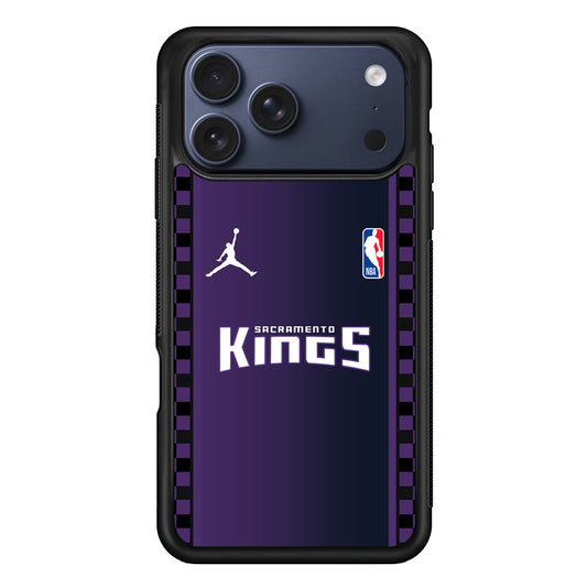 NBA Sacramento Kings Purple Jordan iPhone 17 Pro Max Case - Altracase