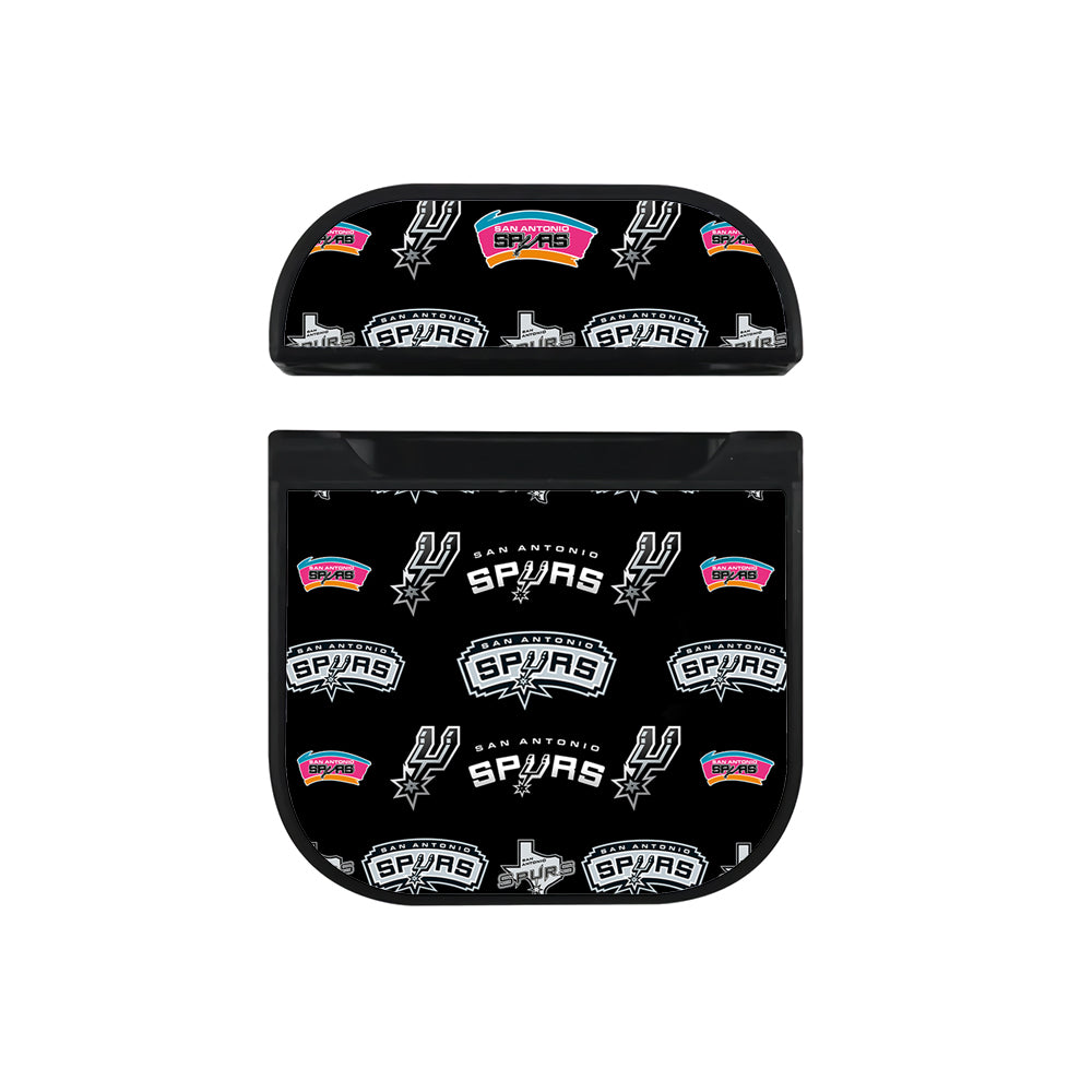 NBA San Antonio Spurs Pattern Apple AirPods Case-AirPod Case-Black-Altracase