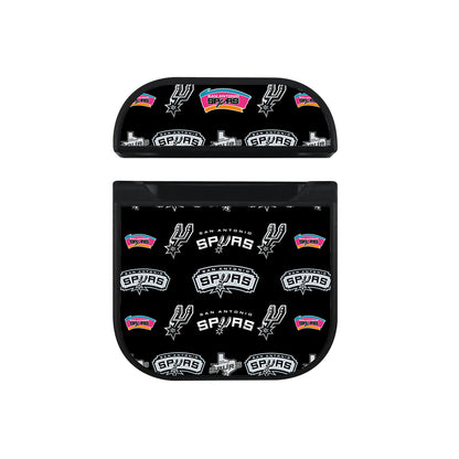 NBA San Antonio Spurs Pattern Apple AirPods Case-AirPod Case-Black-Altracase