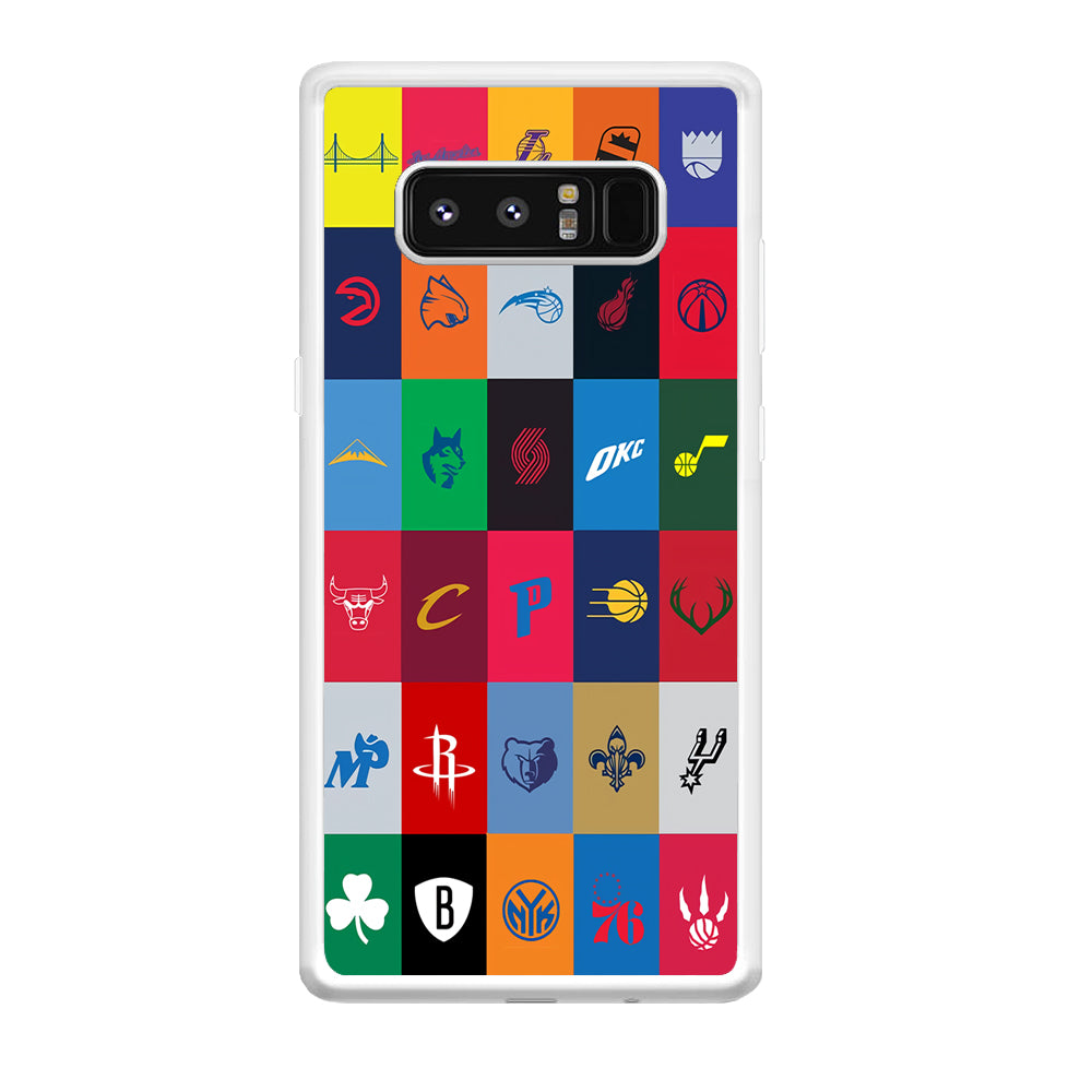 NBA Team Logos Samsung Galaxy Note 8 Case