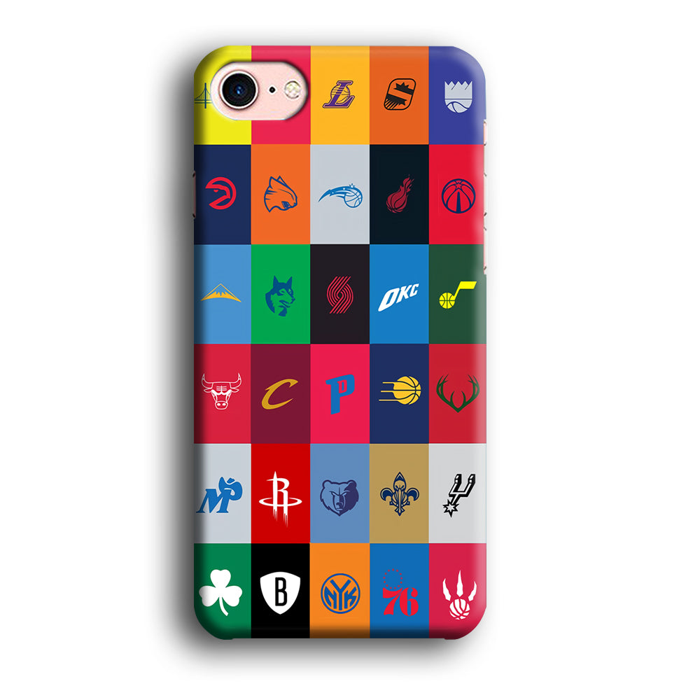 NBA Team Logos iPhone SE 2020 Case