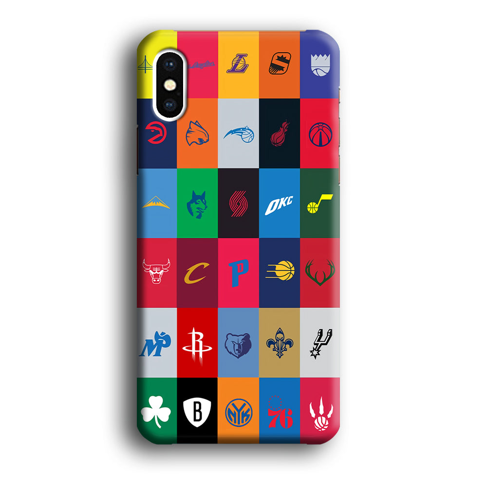 NBA Team Logos iPhone Xs Max Case