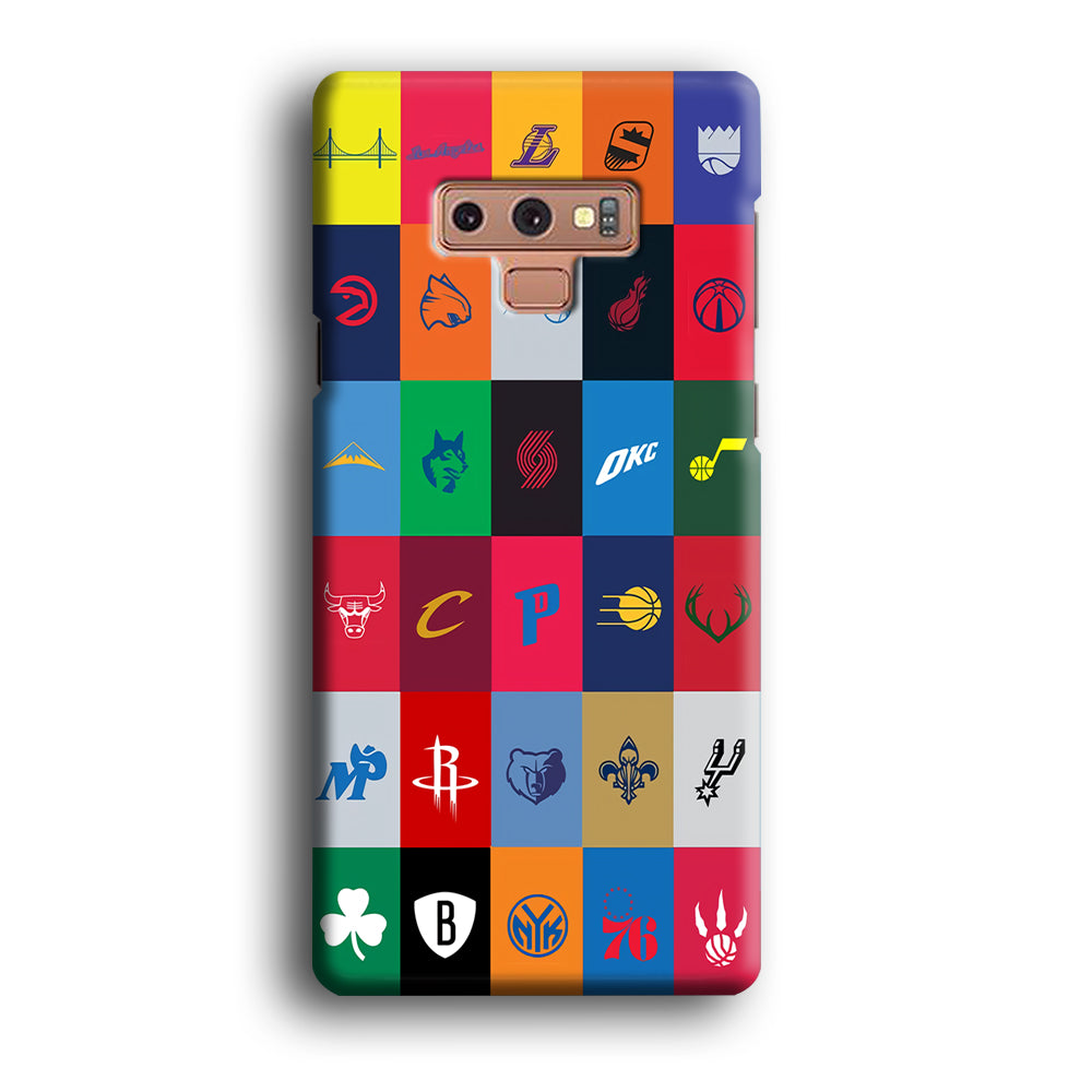 NBA Team Logos Samsung Galaxy Note 9 Case