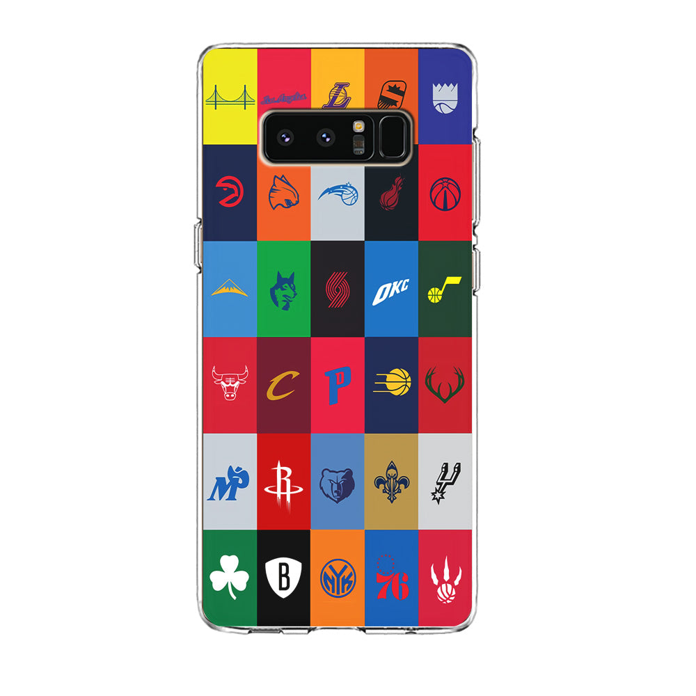 NBA Team Logos Samsung Galaxy Note 8 Case