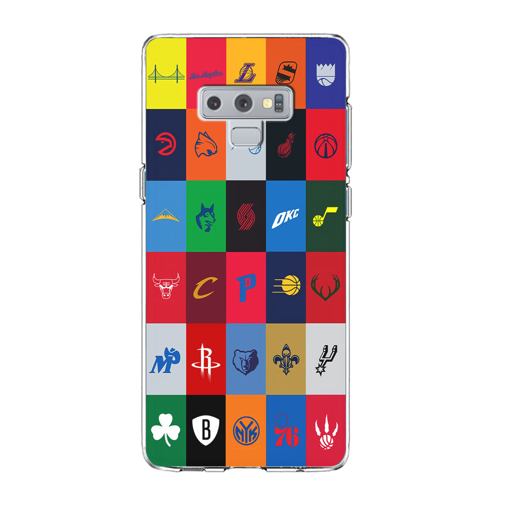 NBA Team Logos Samsung Galaxy Note 9 Case