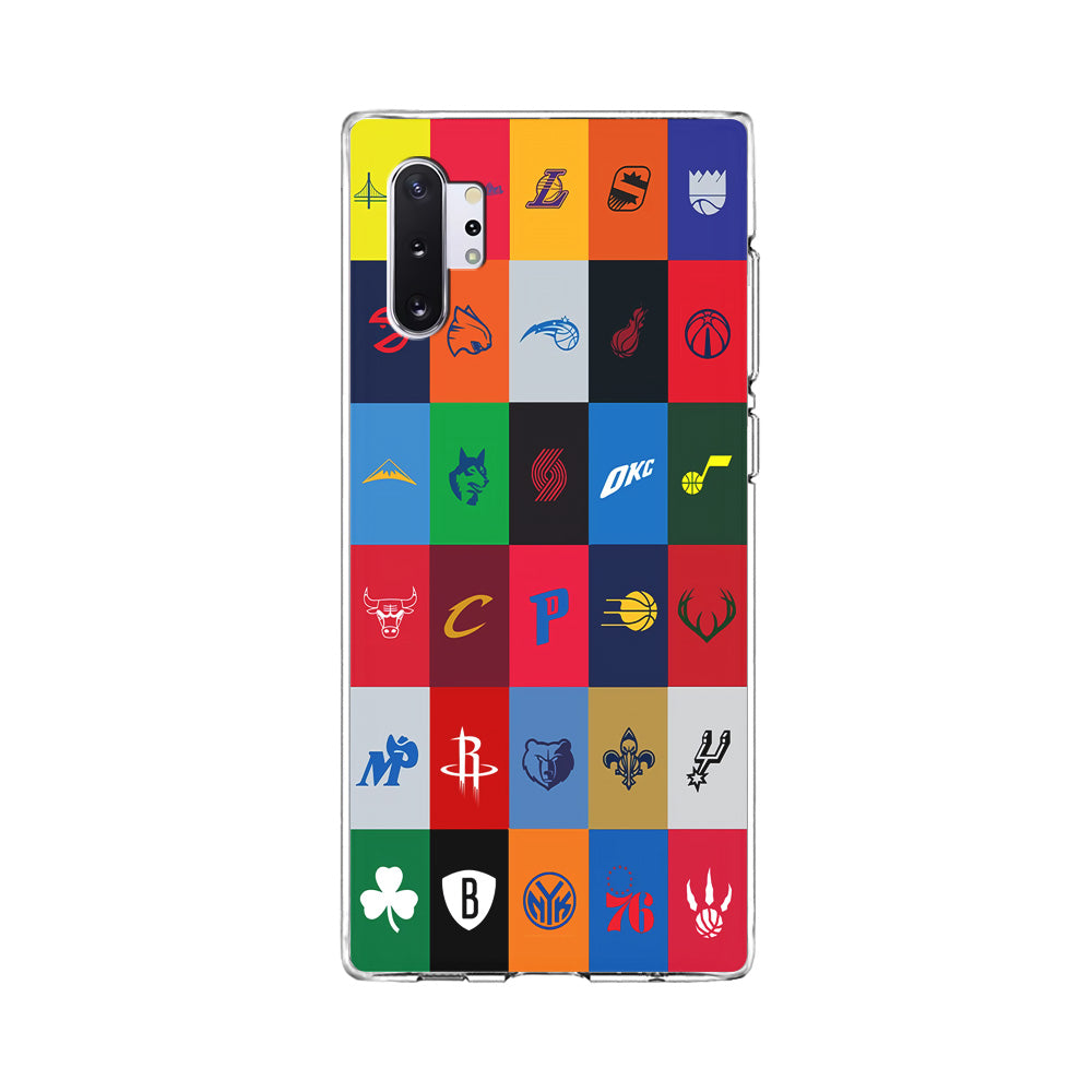 NBA Team Logos Samsung Galaxy Note 10 Plus Case