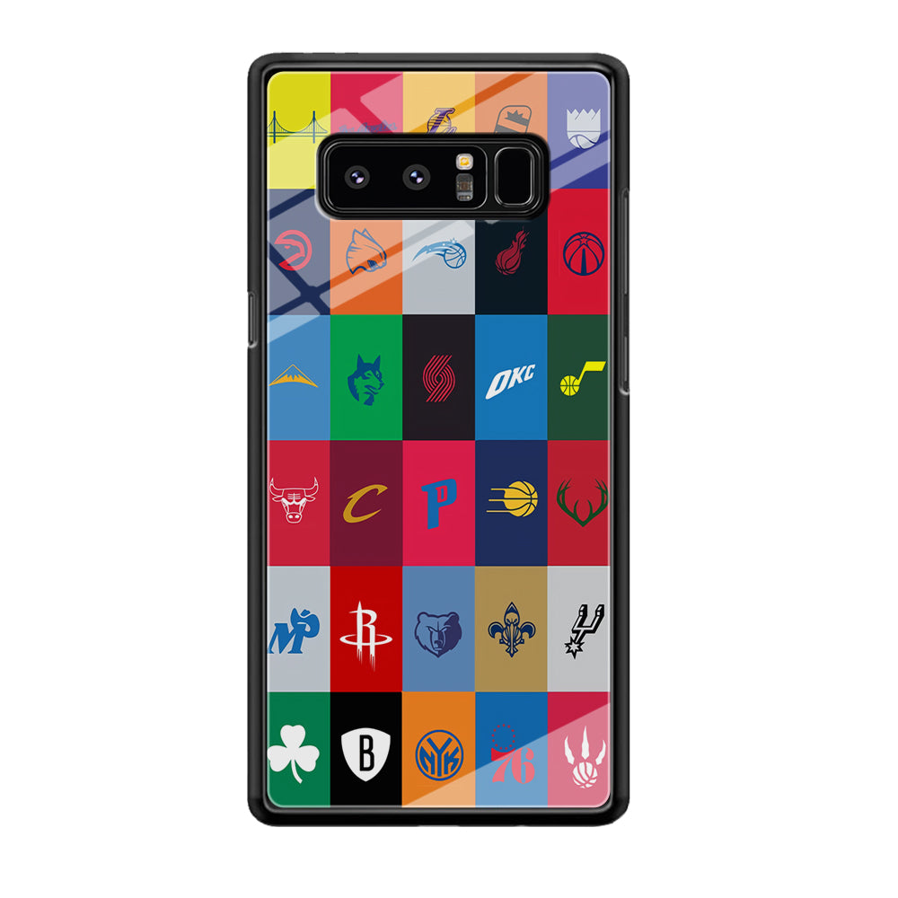 NBA Team Logos Samsung Galaxy Note 8 Case