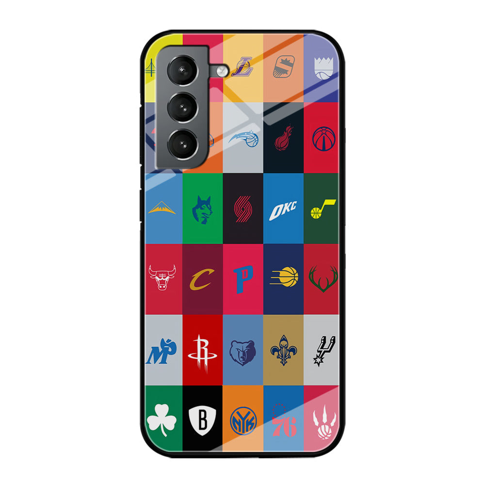 NBA Team Logos Samsung Galaxy S22 Case-Phone Case-Tempered Glass Case-Altracase