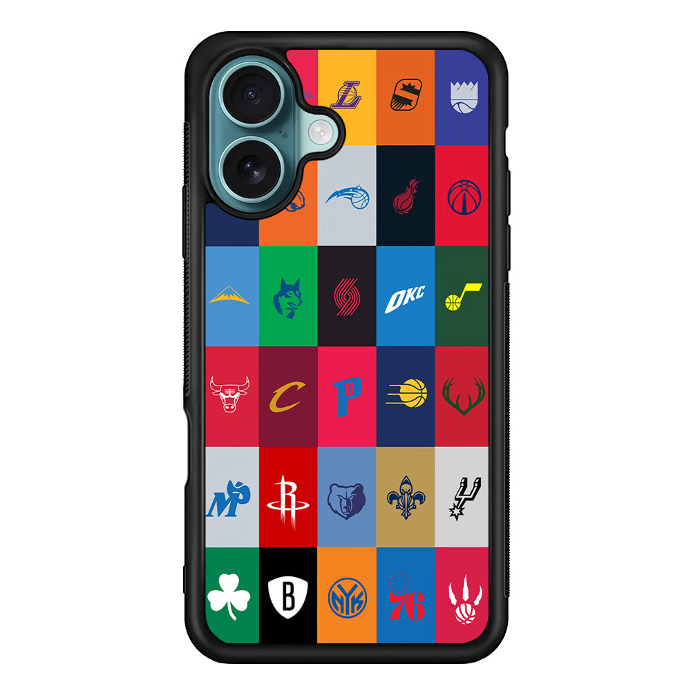 NBA Team Logos iPhone 16 Case - Altracase