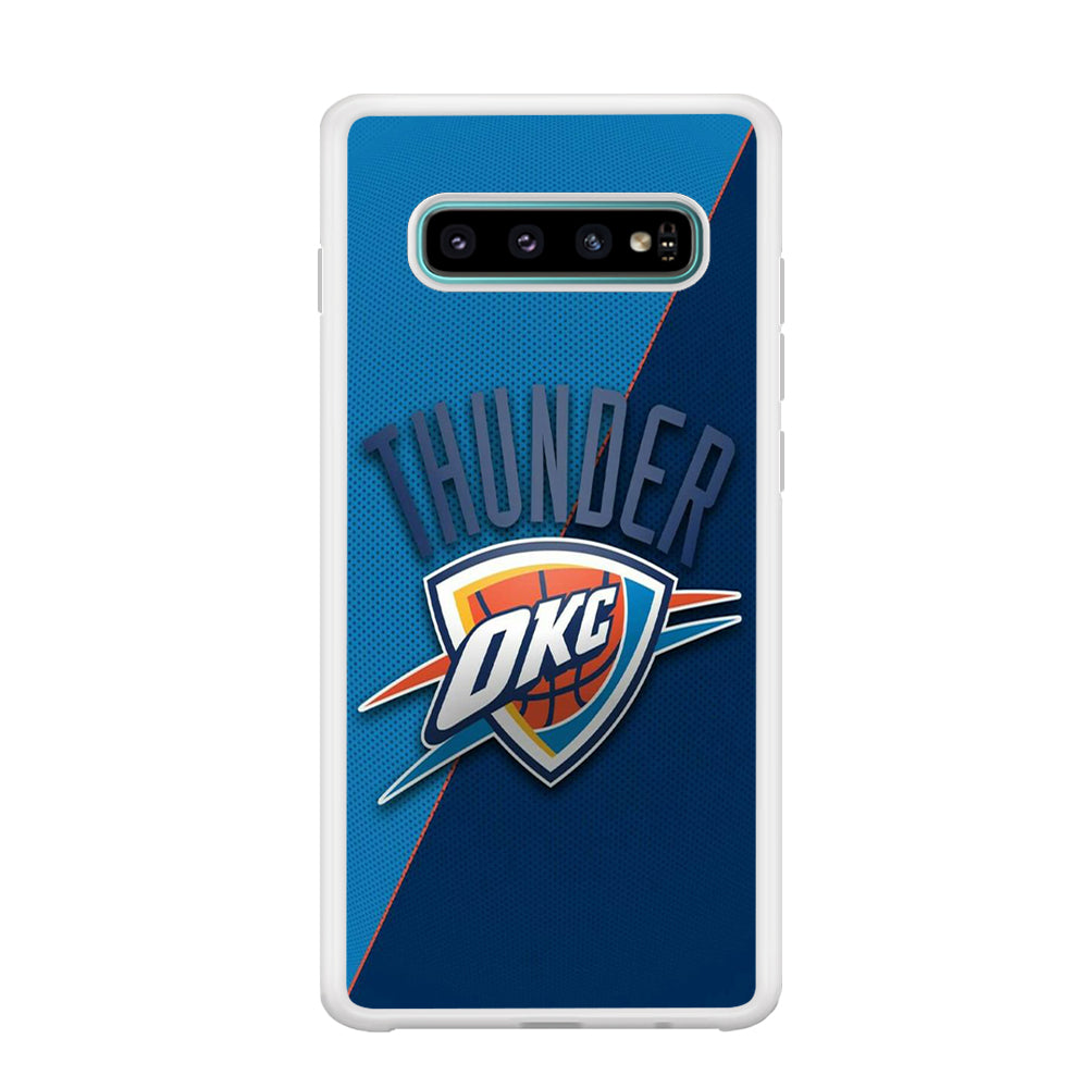 NBA Thunder Basketball 001 Samsung Galaxy S10 Case