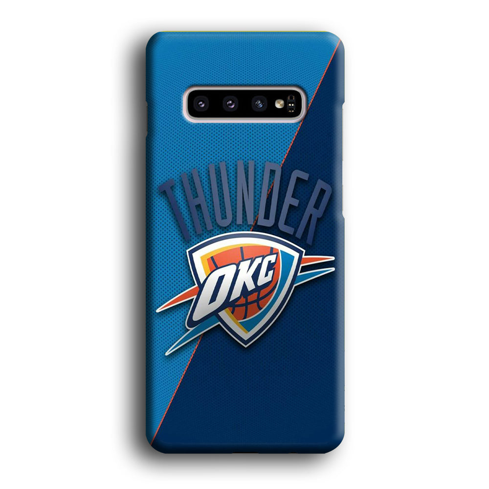 NBA Thunder Basketball 001 Samsung Galaxy S10 Case