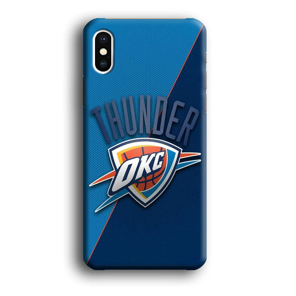 NBA Thunder Basketball 001 iPhone X Case