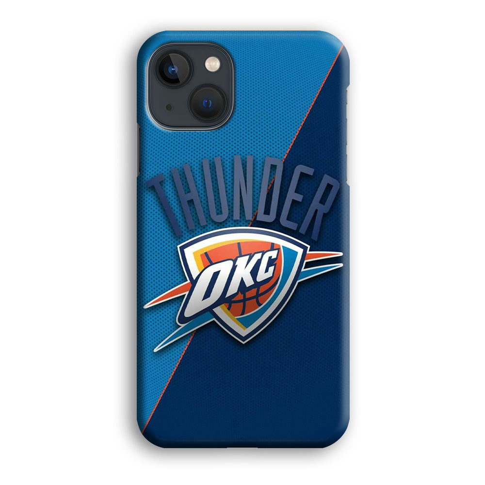 NBA Thunder Basketball 001 iPhone 14 Plus Case