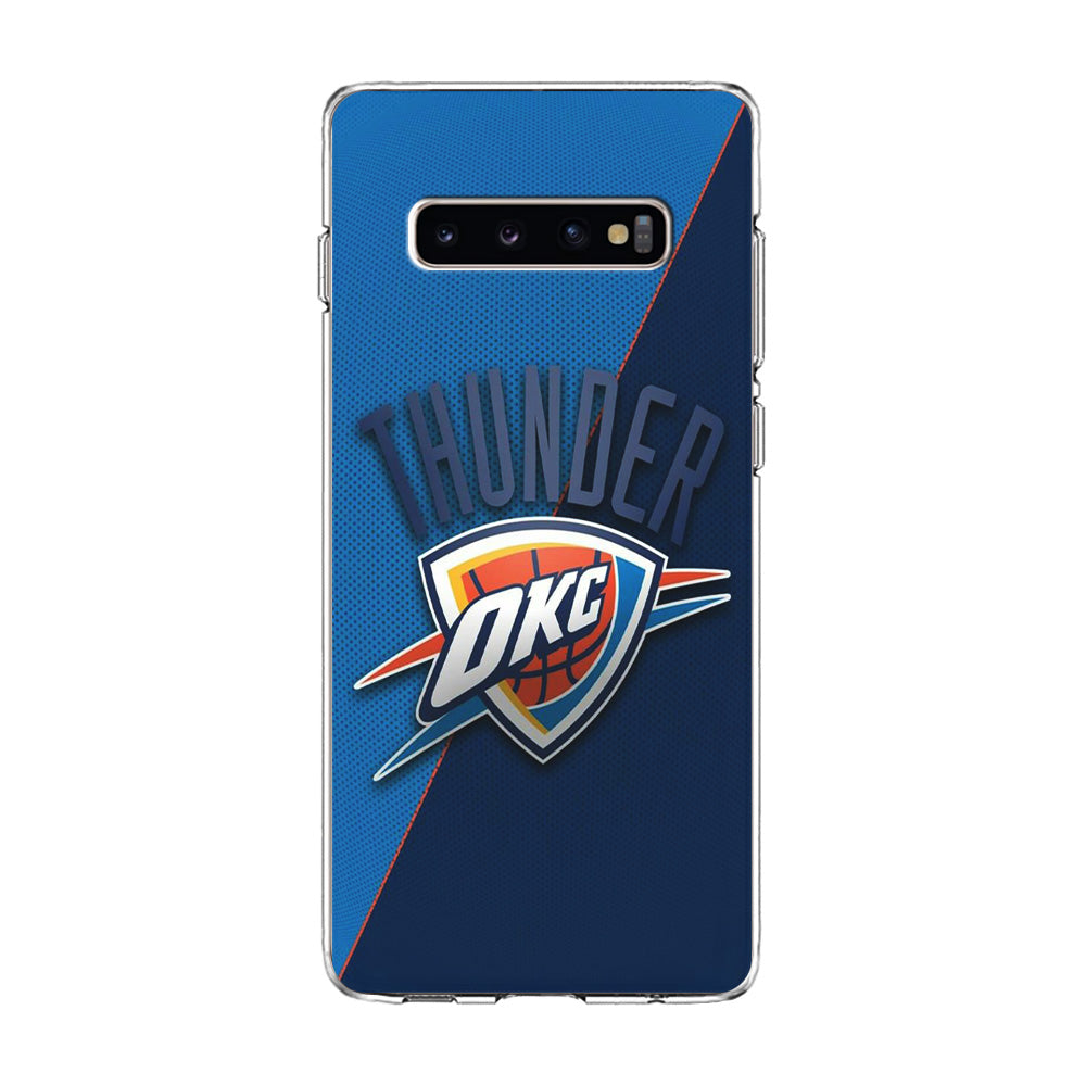 NBA Thunder Basketball 001 Samsung Galaxy S10 Case