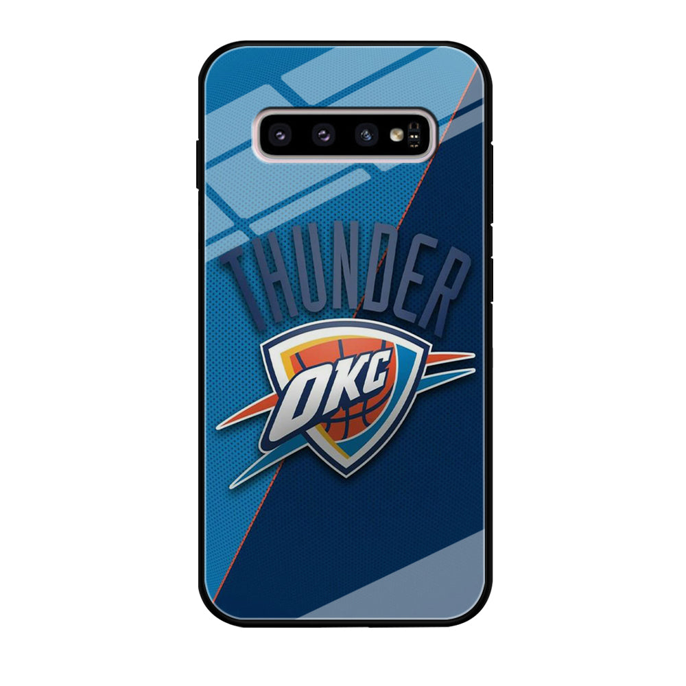 NBA Thunder Basketball 001 Samsung Galaxy S10 Case