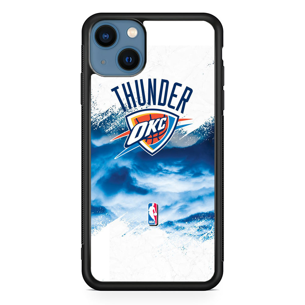 NBA Thunder Basketball 002 iPhone 14 Plus Case