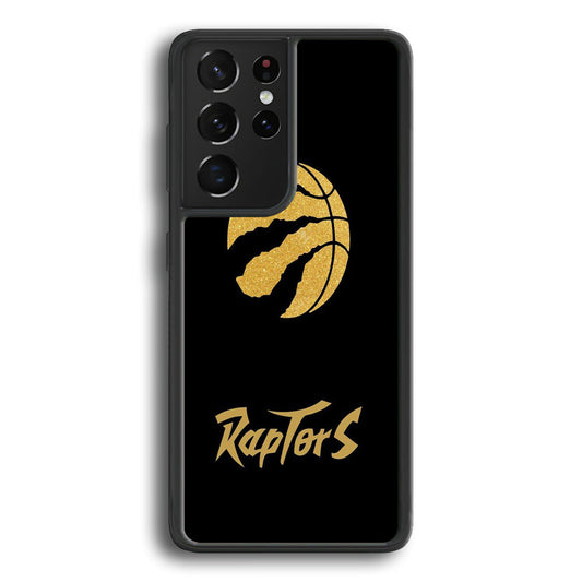 NBA Toronto Raptors Basketball 001 Samsung Galaxy S23 Ultra Case-Phone Case-Rubber Black (2D Case)-Altracase