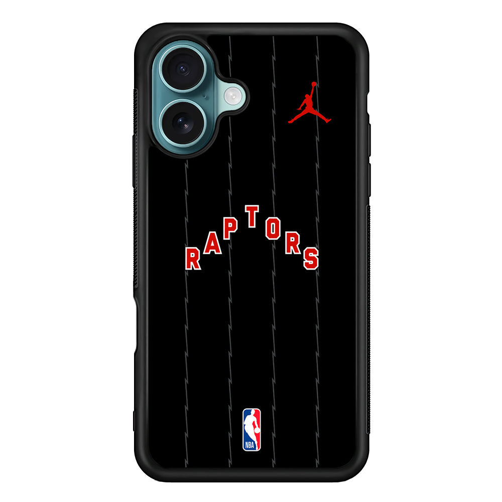 NBA Toronto Raptors Black Jordan iPhone 16 Plus Case - Altracase